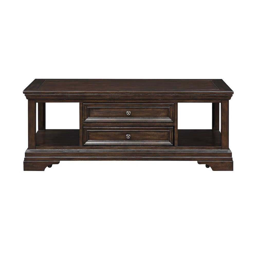 Tobias Poplar Lift Top Cocktail Table in Espresso. Picture 2