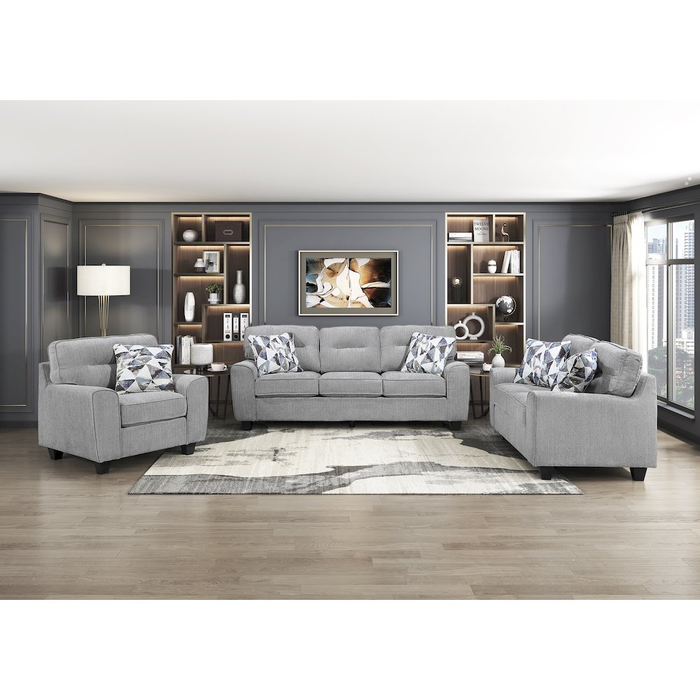 Bennett Chenille Sofa in Gray. Picture 2