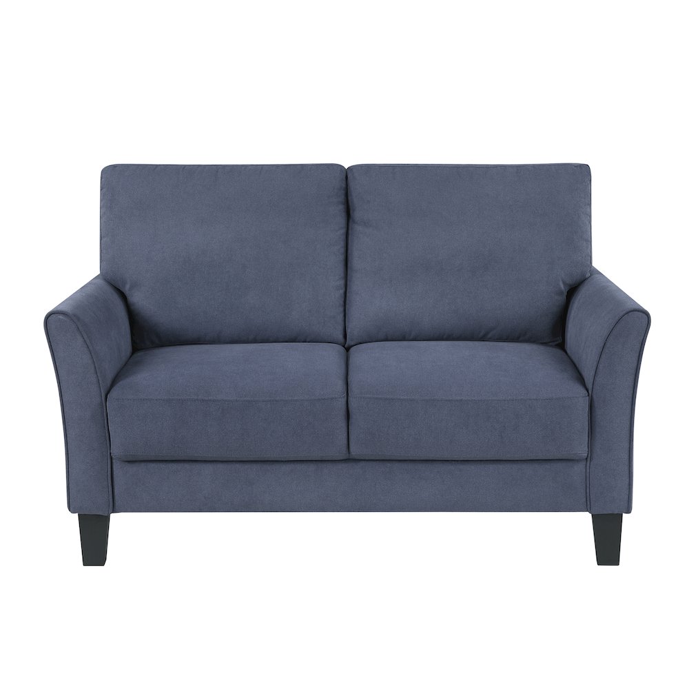 Aliana Textured 3pc Set: Sofa, Loveseat, Chair in Blue. Picture 12
