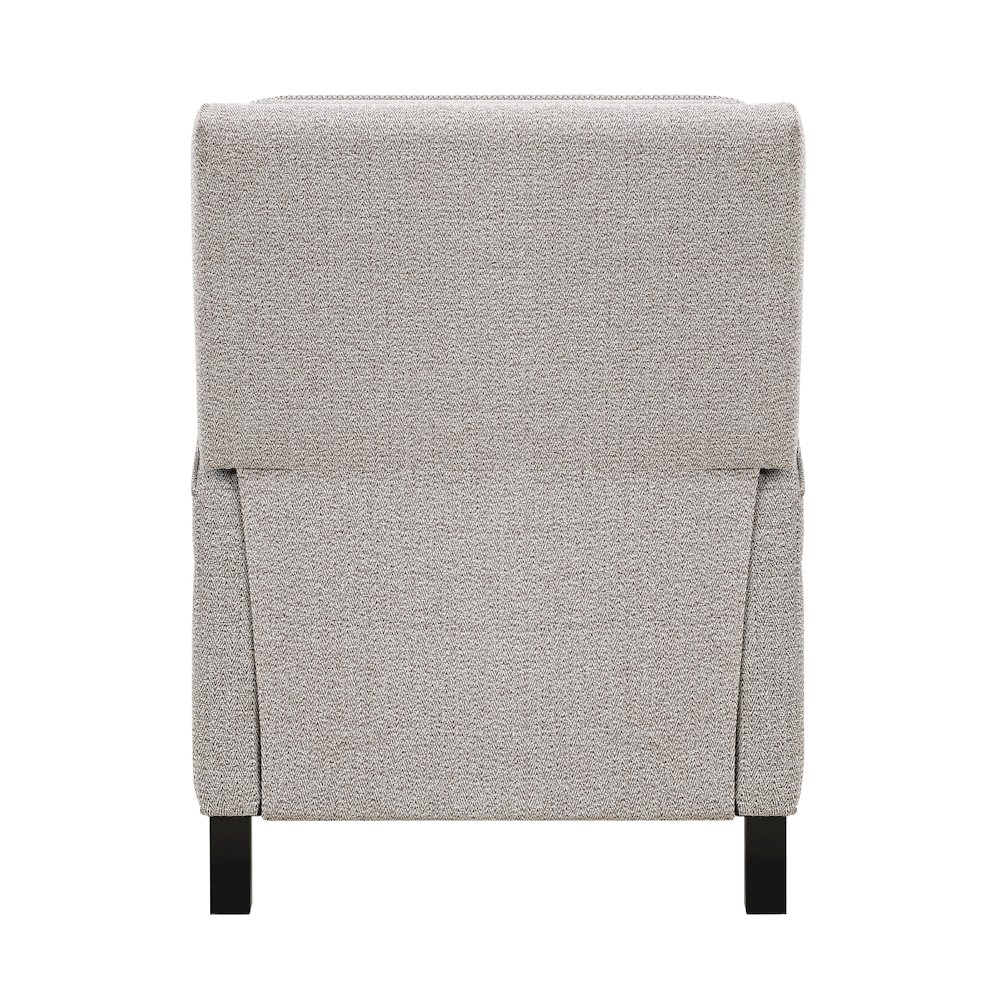Lexicon Berenson Chenille Push Back Recliner in Coconut. Picture 3