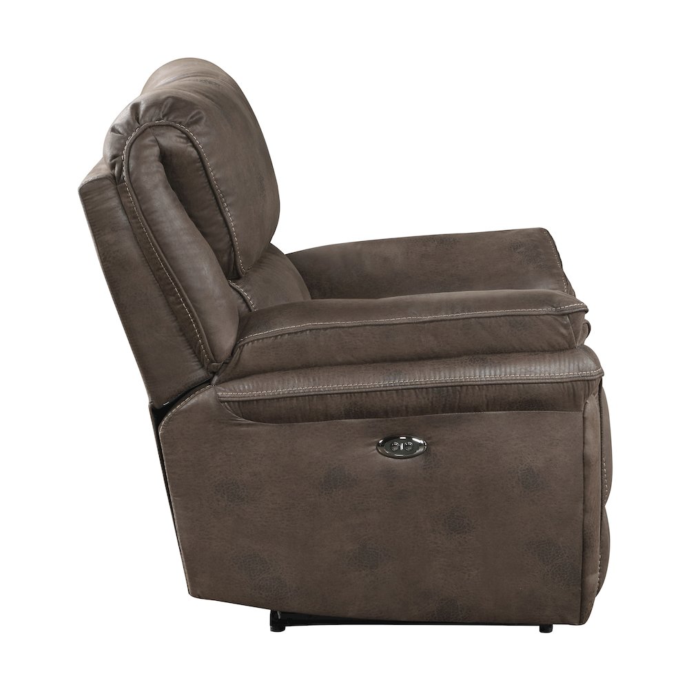 Proctor Microfiber Power Reclining Chair In Brown. Picture 5