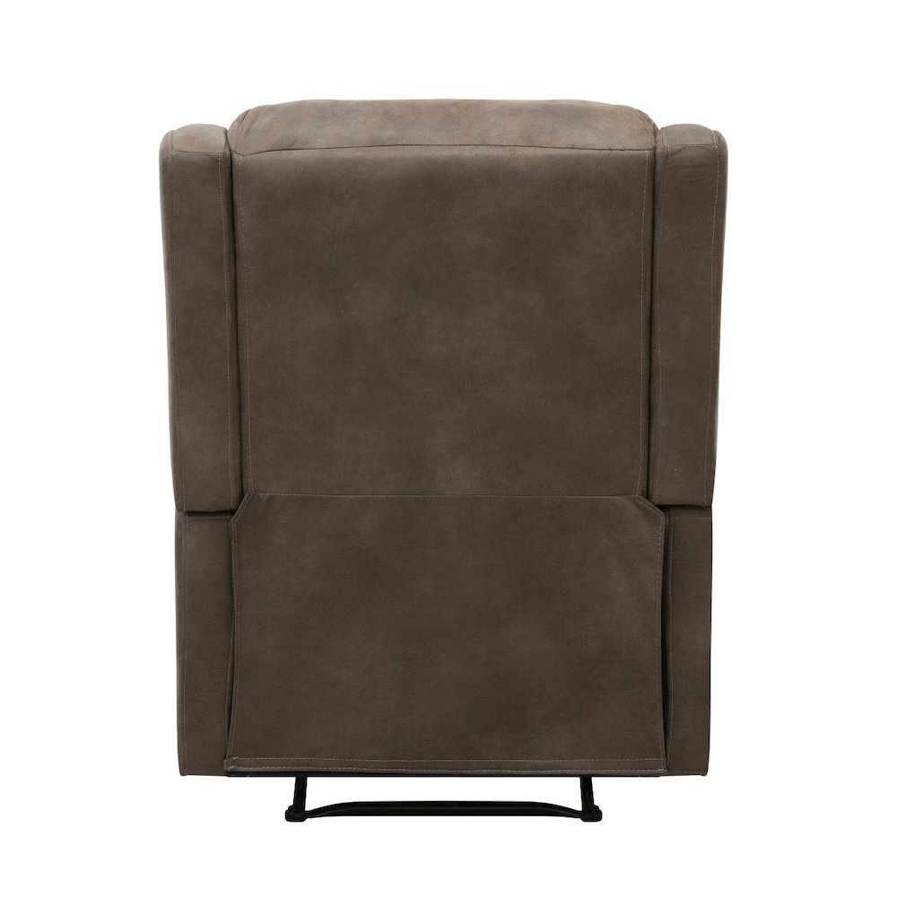 Lexicon Durant Microfiber Manual Recliner in Brown. Picture 3