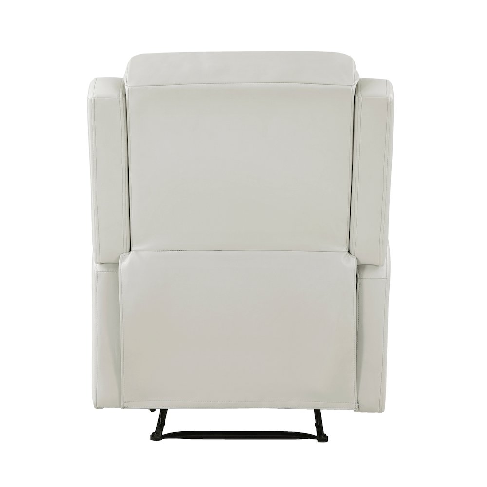 Lexicon Durant Faux Leather Manual Recliner in Taupe. Picture 3
