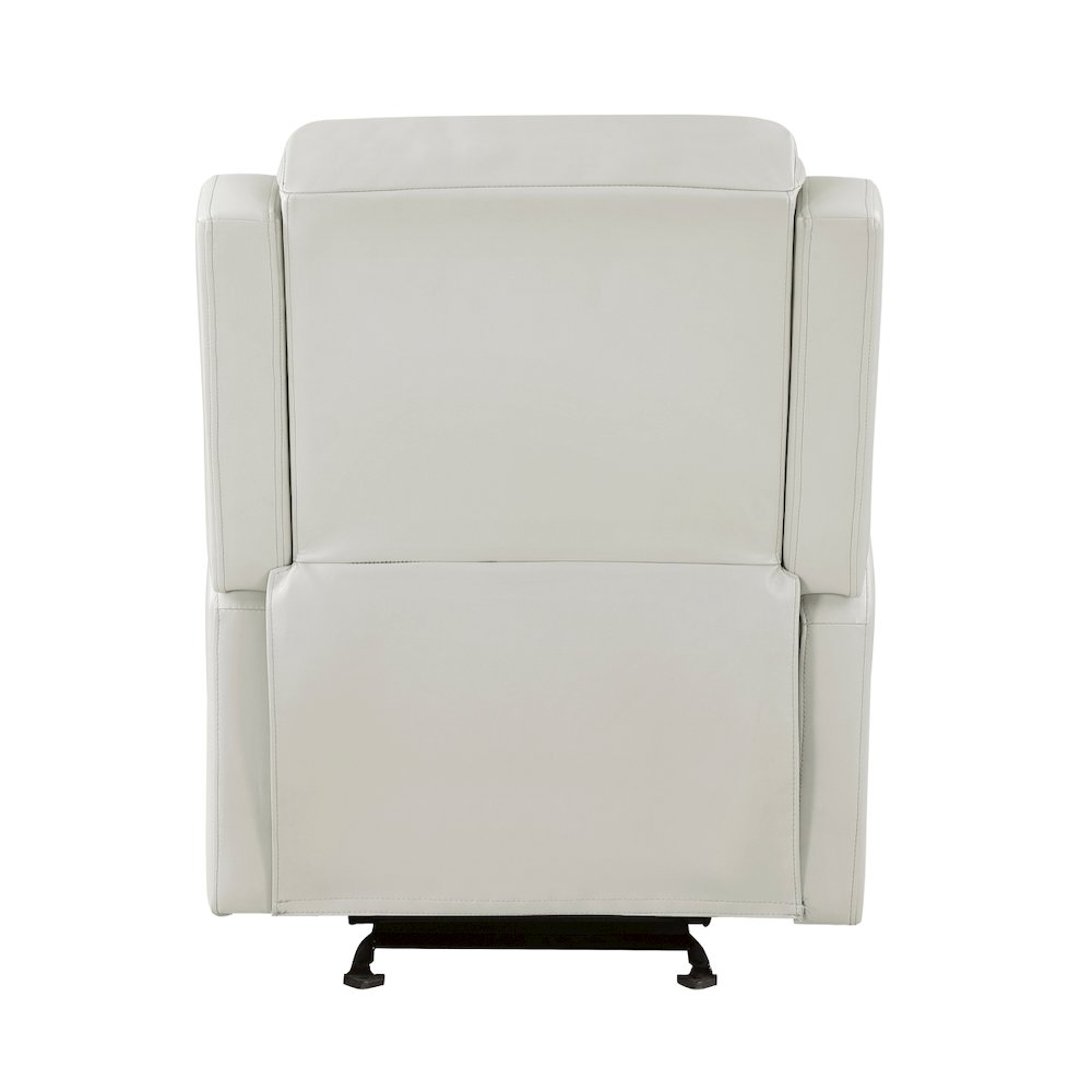 Lexicon Durant Faux Leather Glider Manual Recliner in Taupe. Picture 3