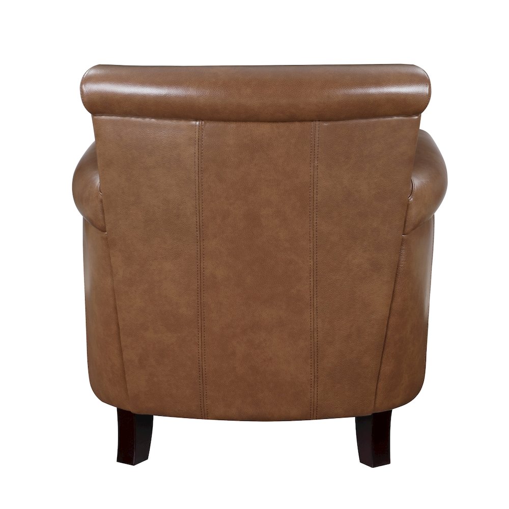Lexicon Braintree Leather Accent chair in Brown. Picture 3