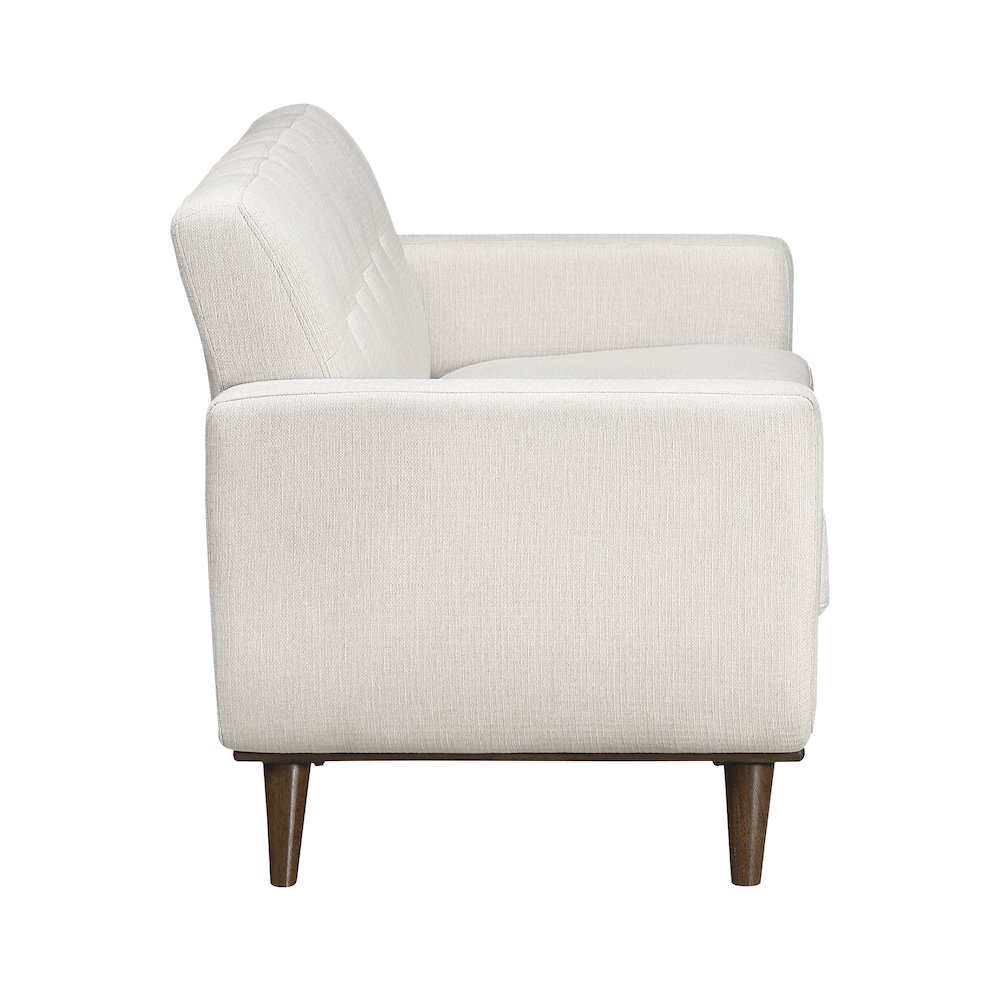 Martina Textured Love Seat in Beige. Picture 6
