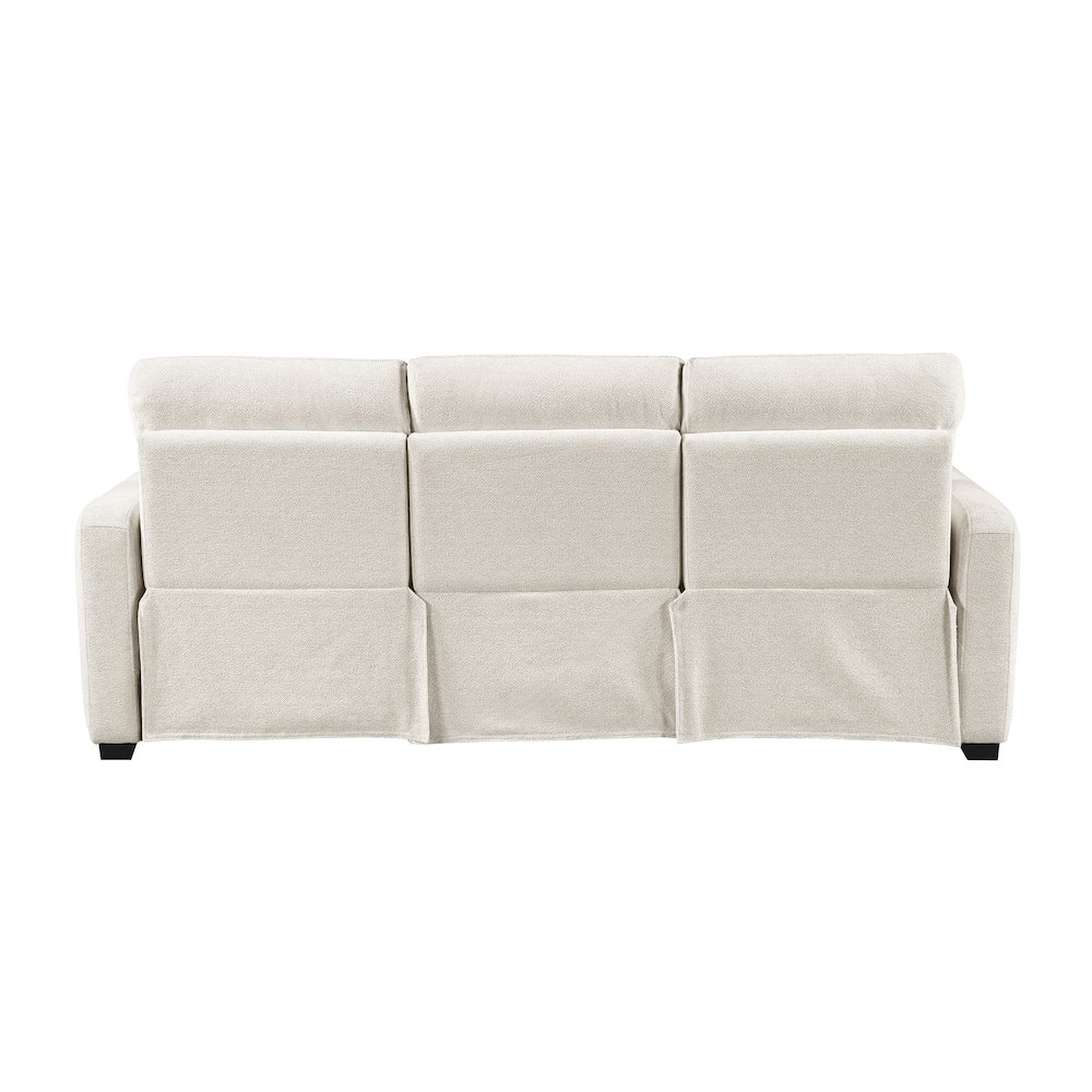 Vera Chenille 3pc Set: Sofa, Love, Chair in Beige. Picture 3