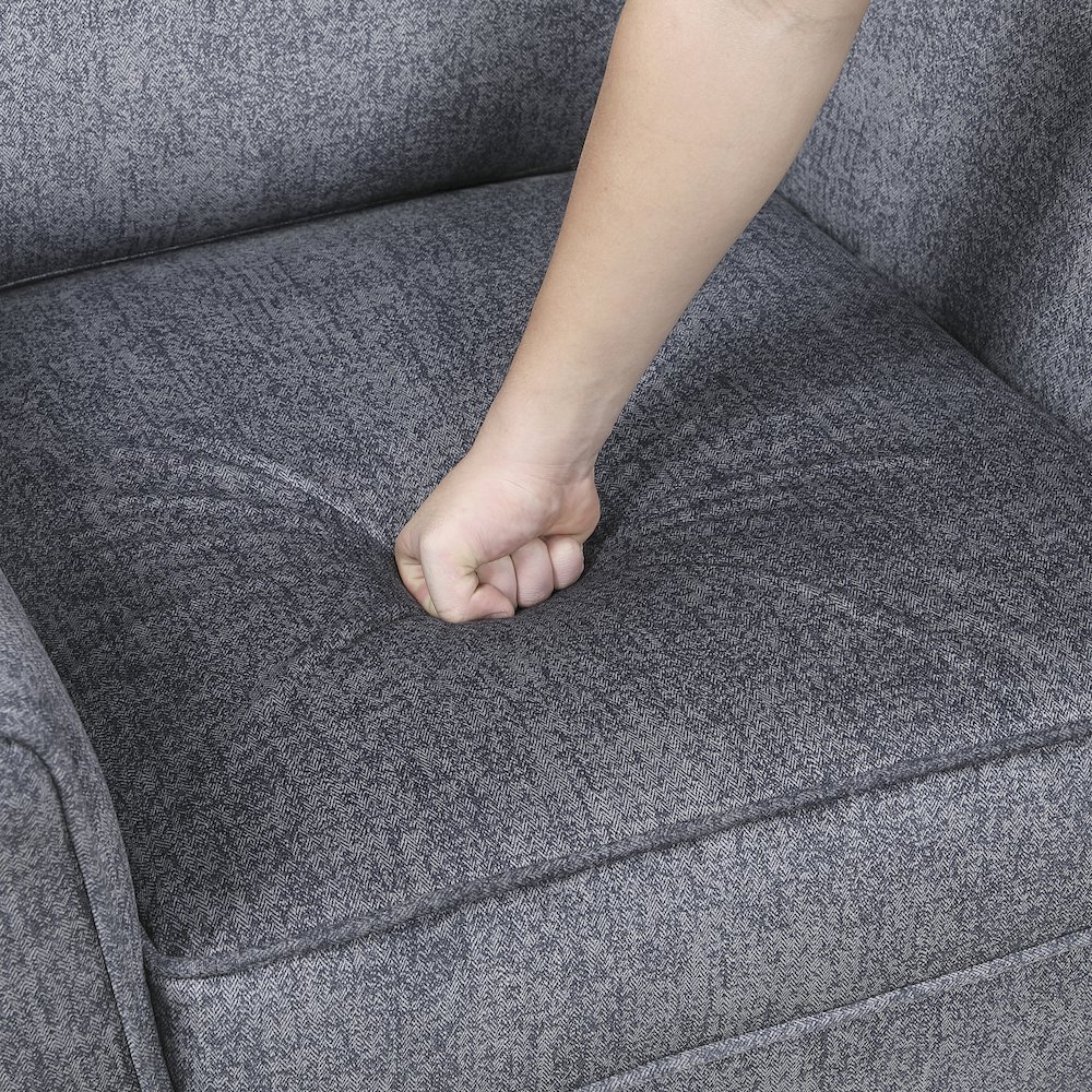 Tellot Microfiber Chair in Dark Gray. Picture 10