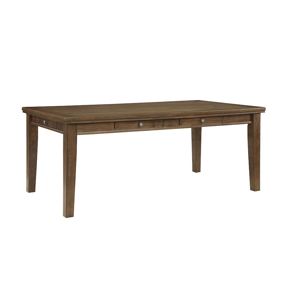 Tigard Acacia Veneer Dining Room Table in Cherry. Picture 1