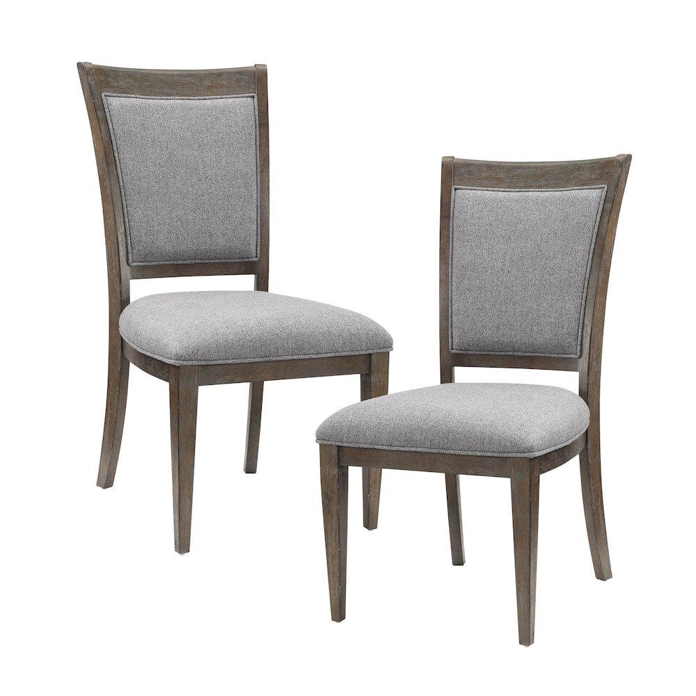 Sarasota Textured Dining Room Side Chair, set of 2 in Gray. Picture 5