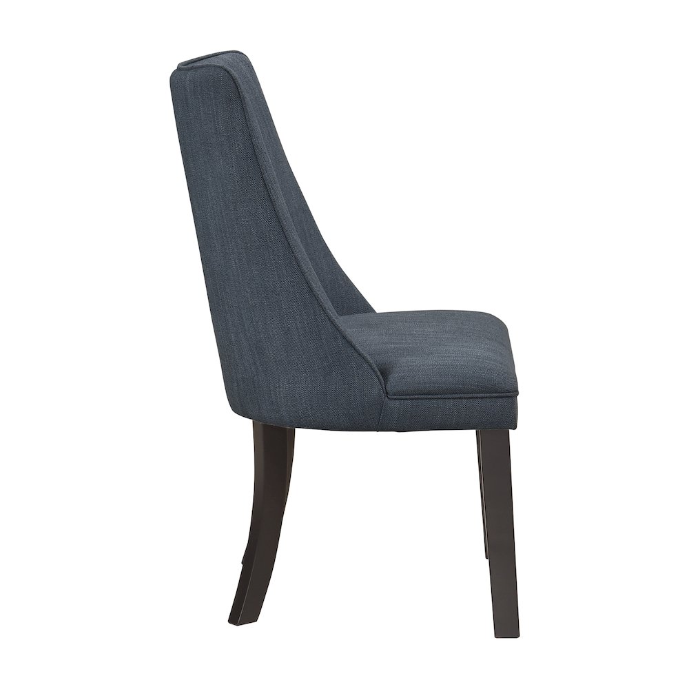 Paulson Textured Dining Room Side Chair, set of 2 in Blue gray. Picture 5