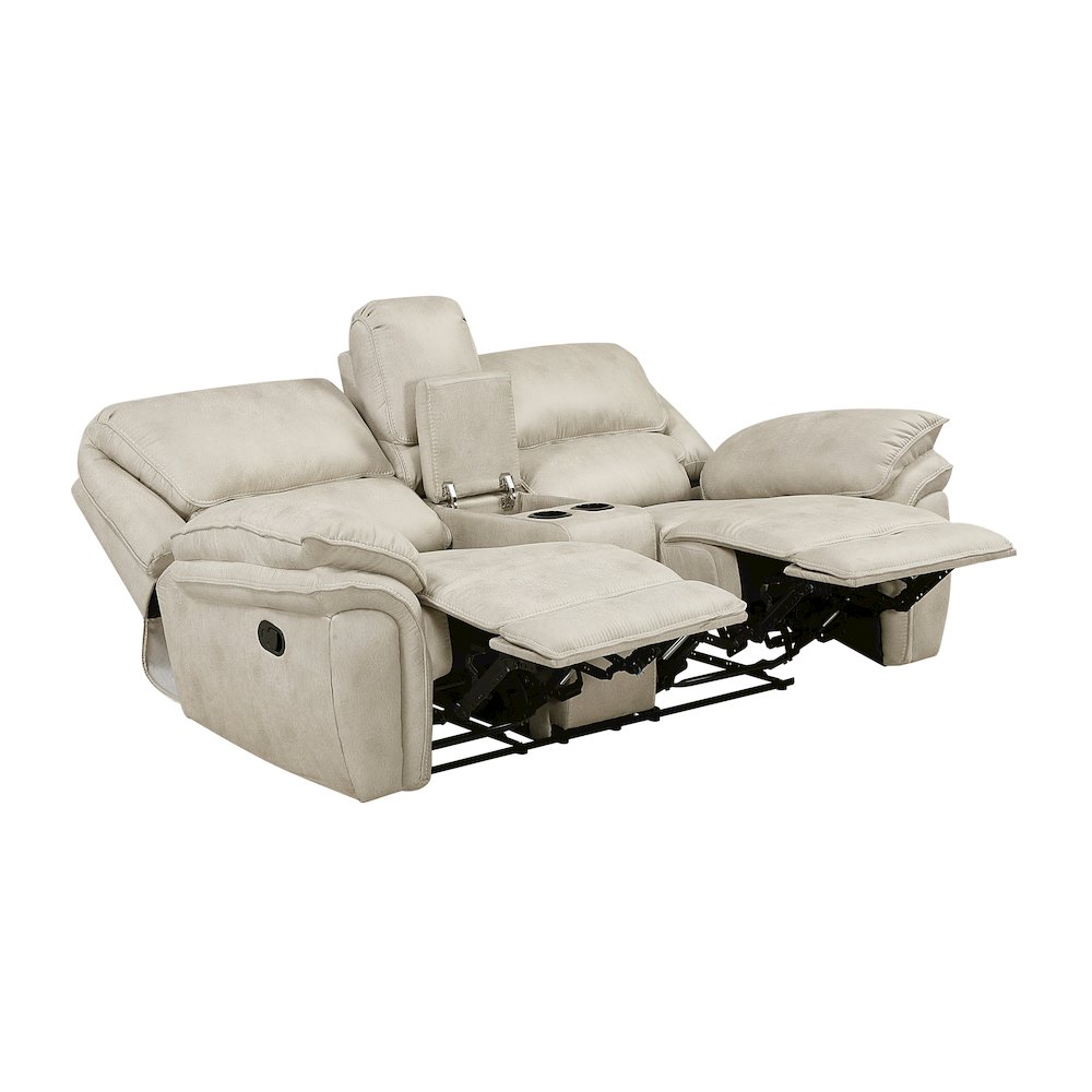 Dublin Chenille Love Seat in Dark Pewter. Picture 6