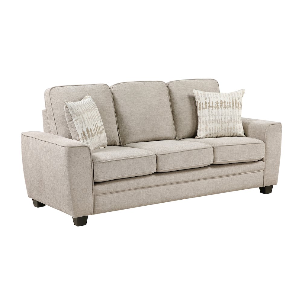Zander Chenille Sofa in Taupe. Picture 1
