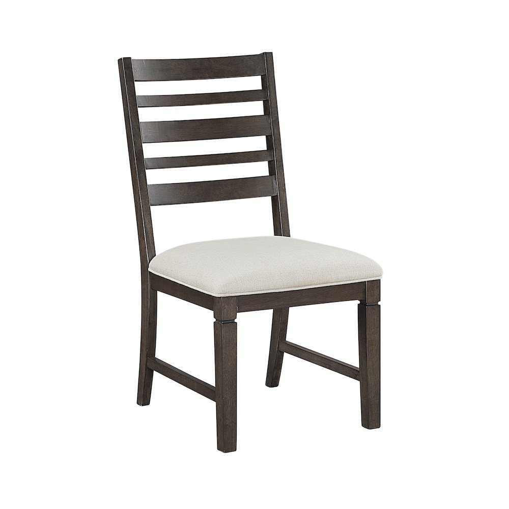Victoria Asian Hardwood Dining Side Chair, Set of 2 in Dark Espresso. Picture 2