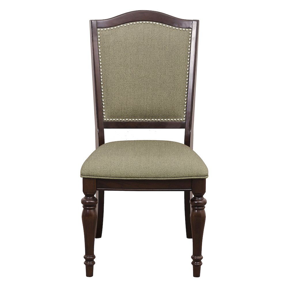 Marston Asian Hardwood Dining Side Chair, Set of 2 in Dark Cherry. Picture 5