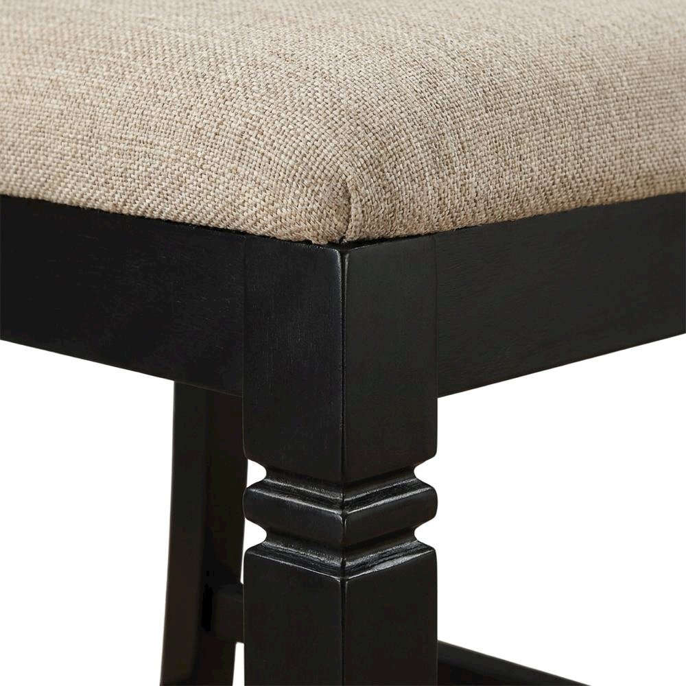 Baywater Wood Counter Height Dining Chairs with Back, Beige, Set of 2. Picture 6