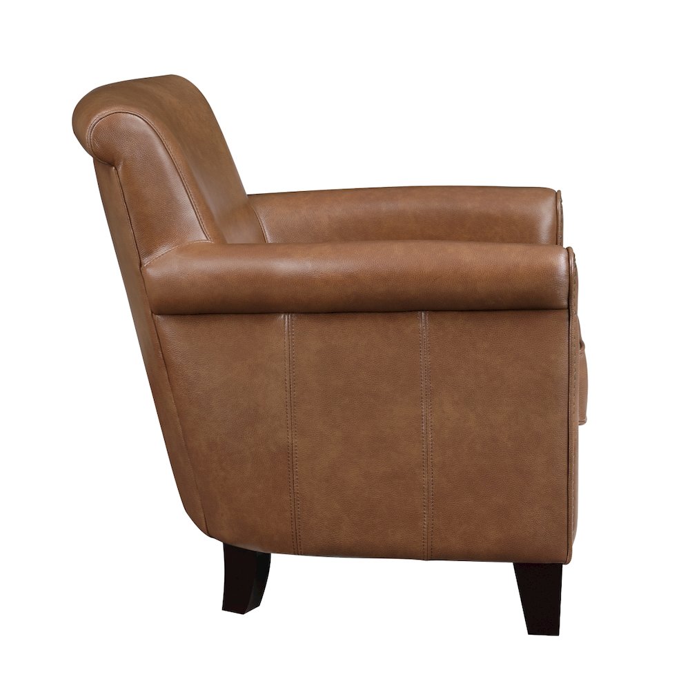 Lexicon Braintree Leather Accent chair in Brown. Picture 4