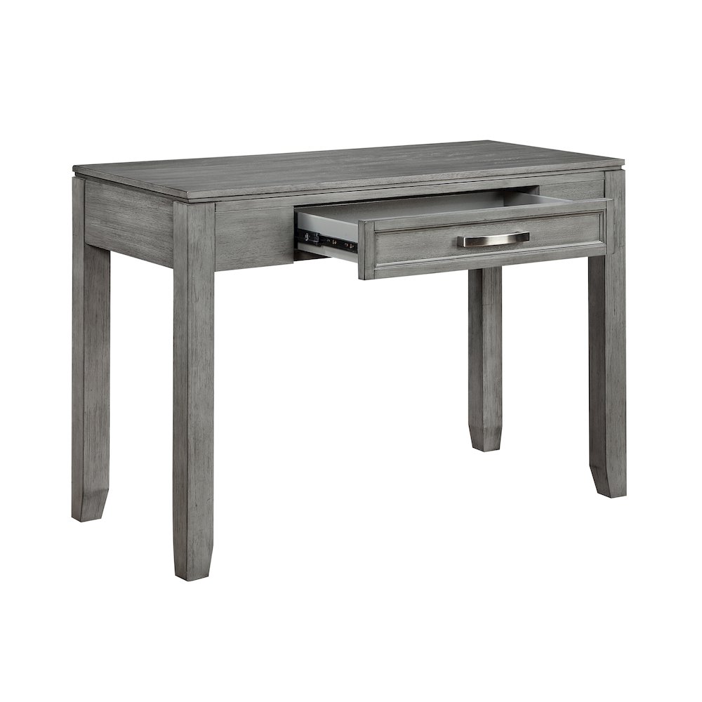 Garretson Acacia Writing Desk in Gray. Picture 5