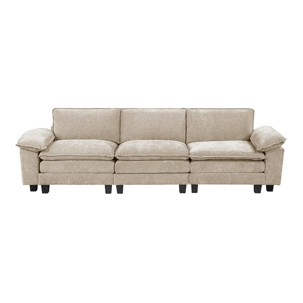Dublin Chenille Sofa in Taupe. Picture 4