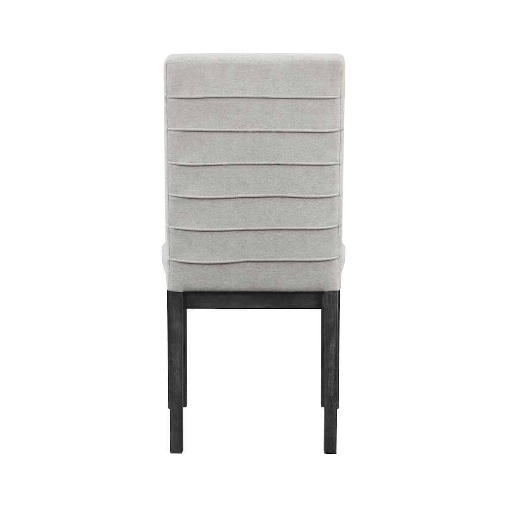 Orem Textured Dining Room Side Chair, set of 2 in Gray. Picture 3