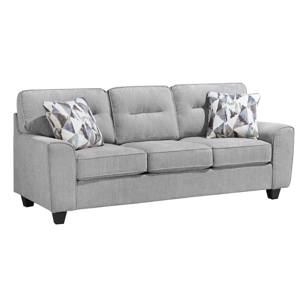 Bennett Chenille Sofa in Gray. Picture 1