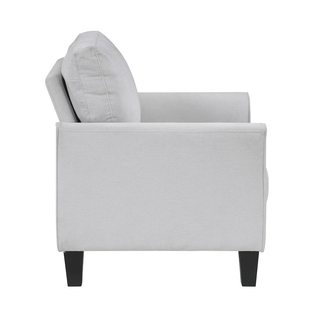 Aliana Textured Chair in Gray. Picture 8