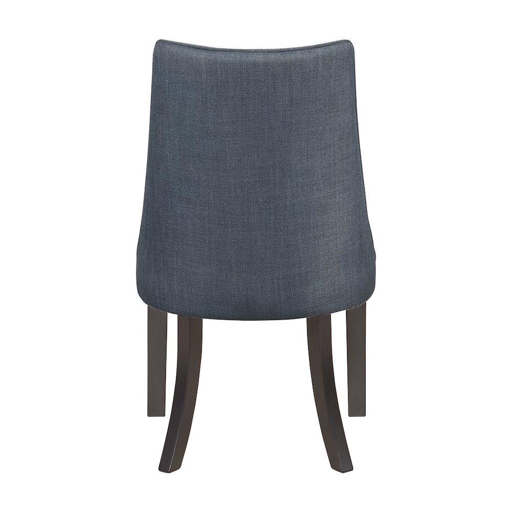 Paulson Textured Dining Room Side Chair, set of 2 in Blue gray. Picture 3