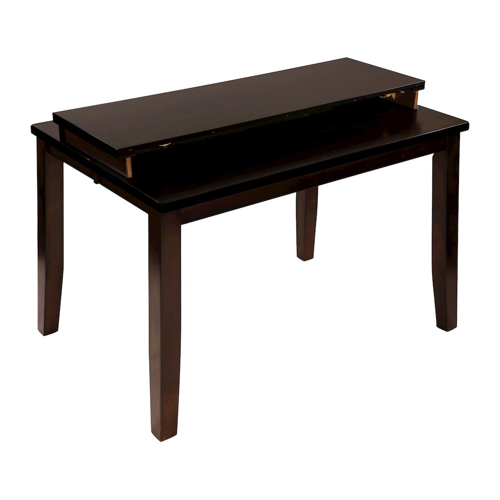 Mantello Wood Veneer Counter Height Dining Room Table in Cherry. Picture 5