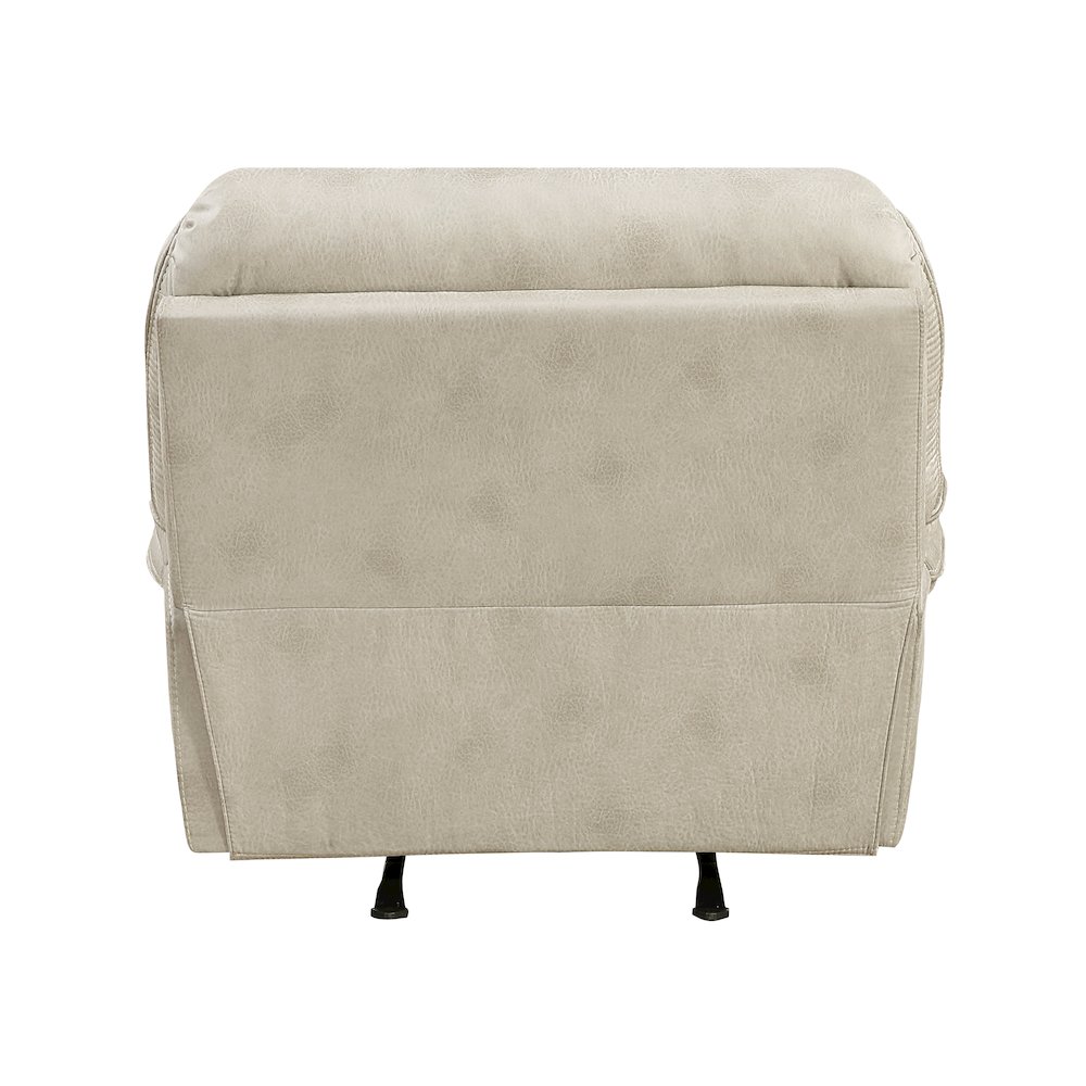 Proctor Microfiber Rocker Reclining Chair in Sand. Picture 3