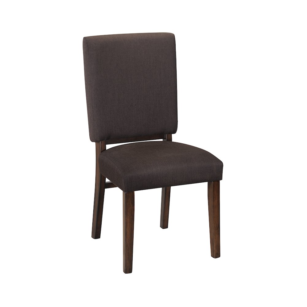 Sedley Fabric Dining Room Chair, Set of 2 in Chocolate. Picture 1