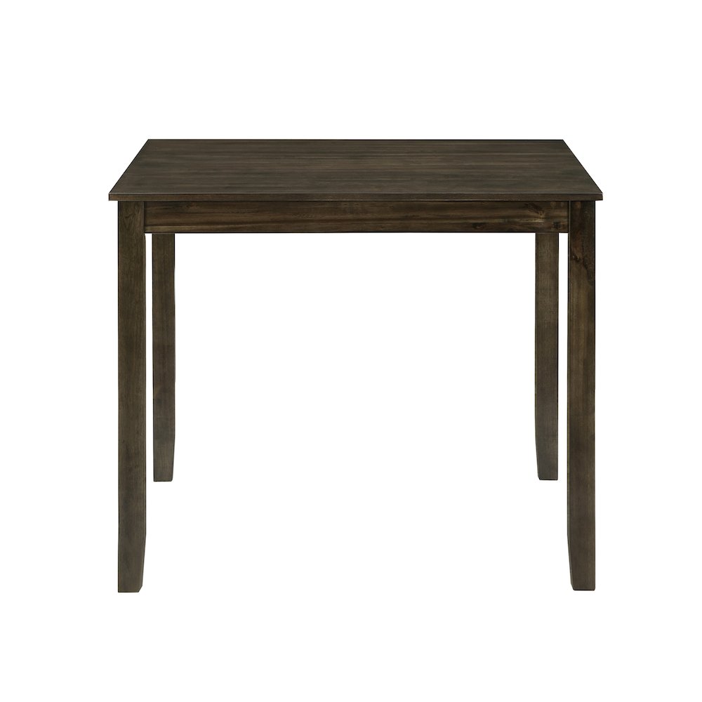 Hazel Faux leather Dining Room Table and Chairs (set of 5) in Dark brown. Picture 3