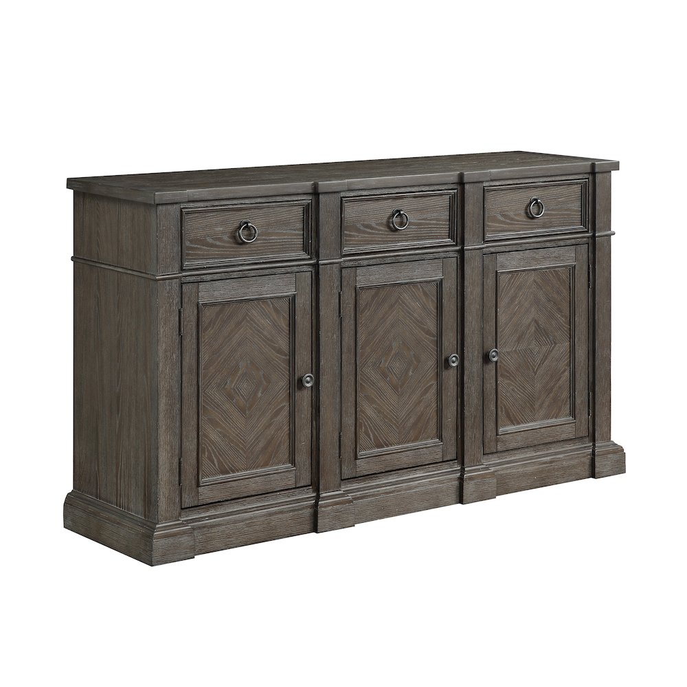 Sarasota Wood Dining Room Server in Driftwood brown. Picture 1