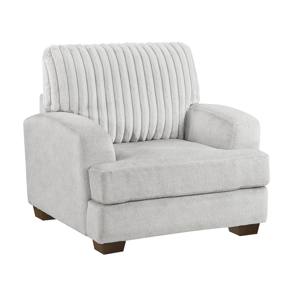 Santiago Microfiber Chair in Light Gray. Picture 1