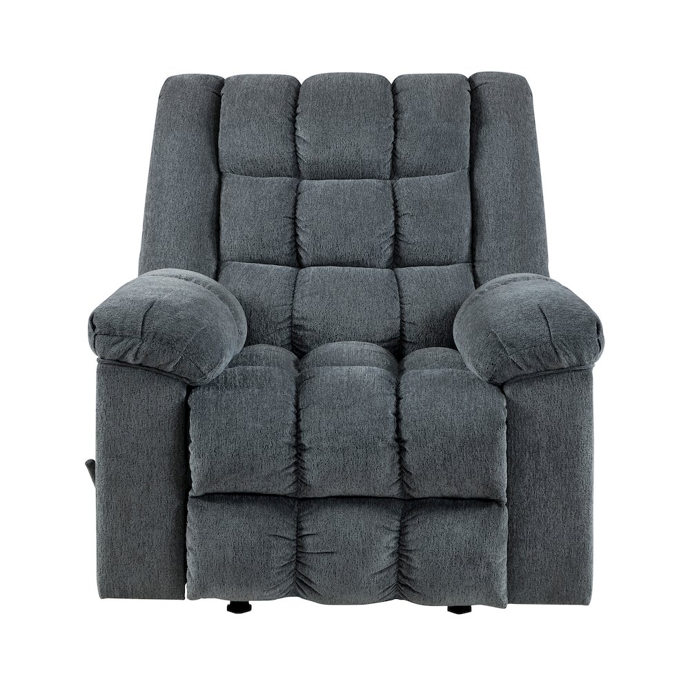 Baldwin Chenille Rocker Reclining Chair in Gray. Picture 4