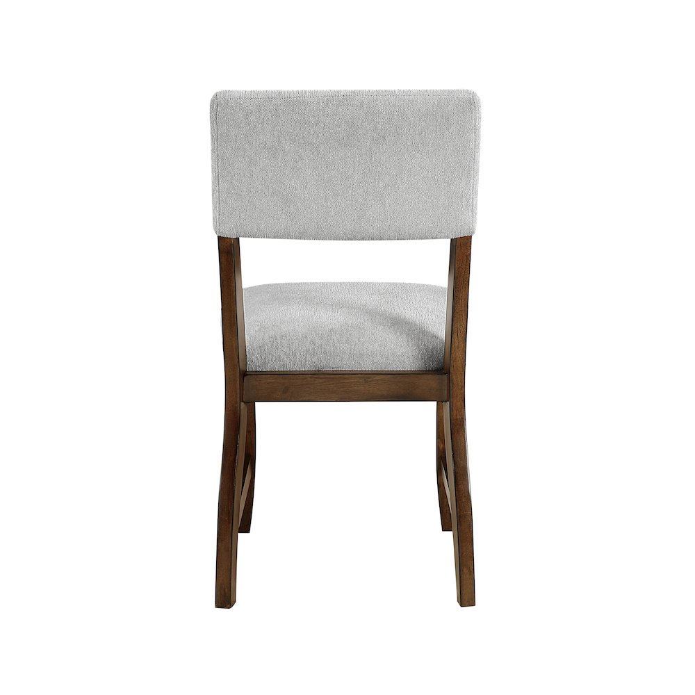 Aiden Chenille Side Chair in Gray. Picture 3