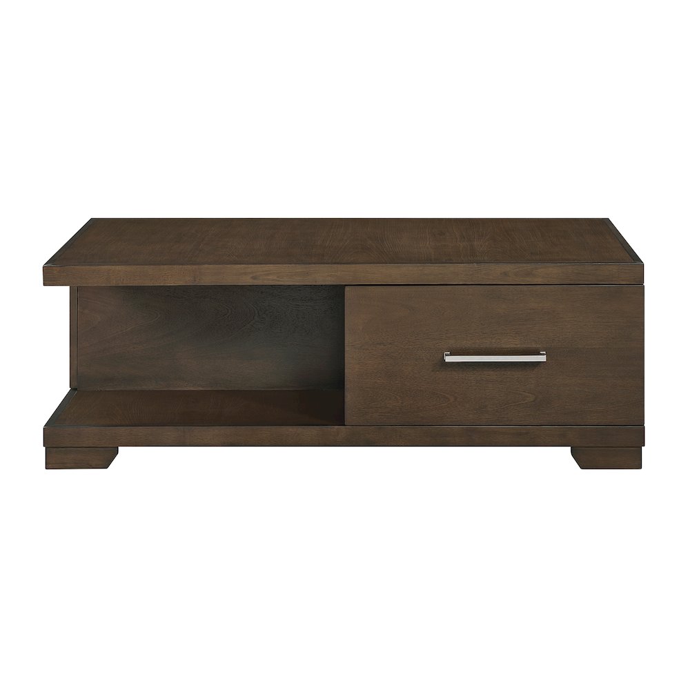 Duncan Asian Hardwood Cocktail Table in Espresso. Picture 4