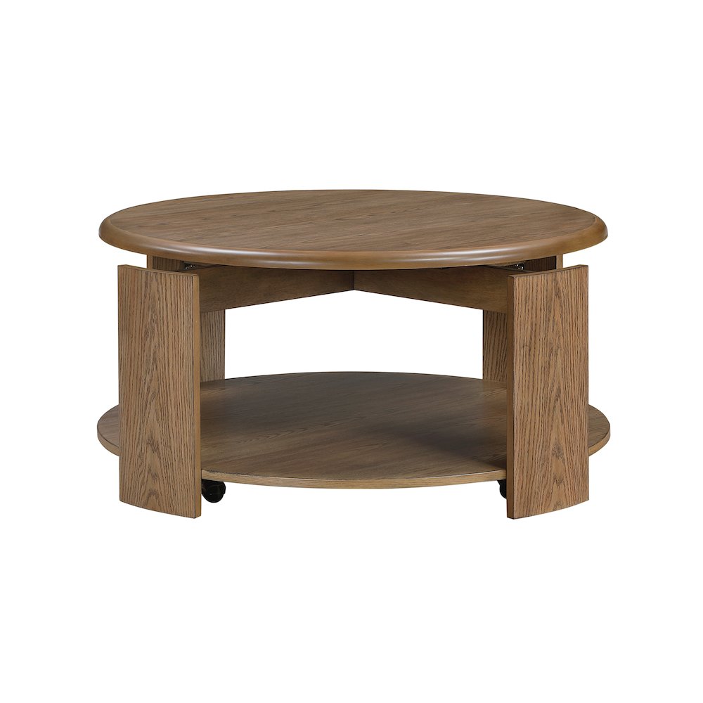 Ellis Asian Hardwood Cocktail Table in Brown. Picture 3