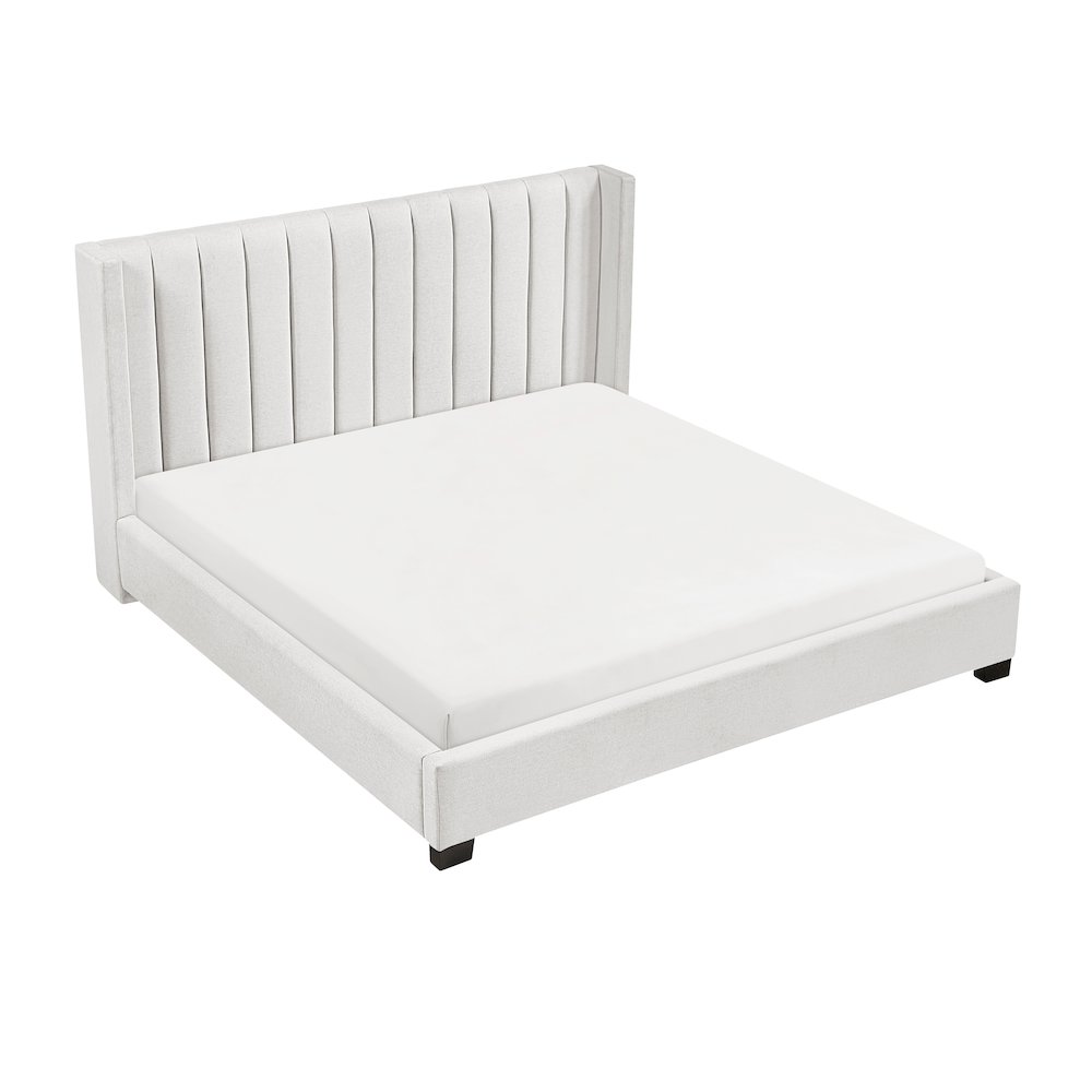 Emerson Textured California King Bed in a Box in Beige. Picture 2