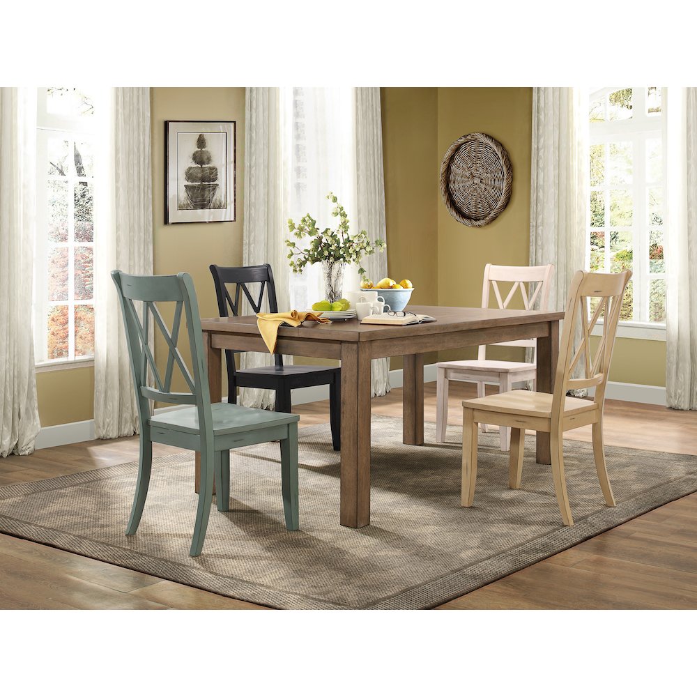 Janina Wood Dining Room Table in Natural. Picture 2