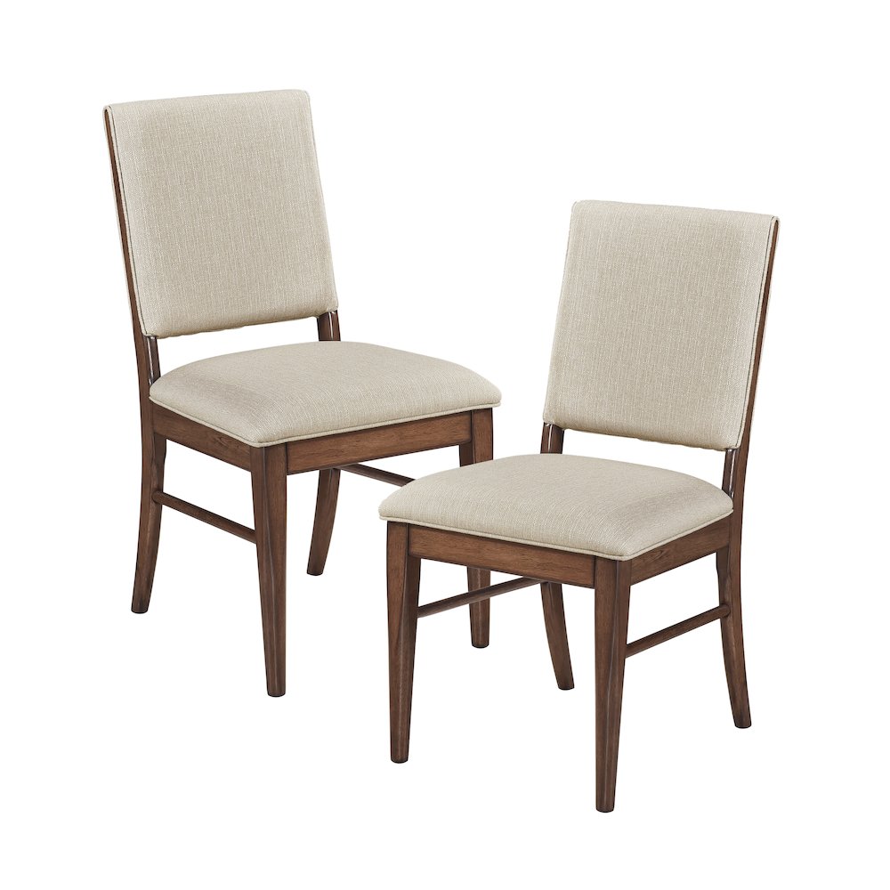 Monroe Textured Dining Side Chair, Set of 2 in Cream. Picture 1