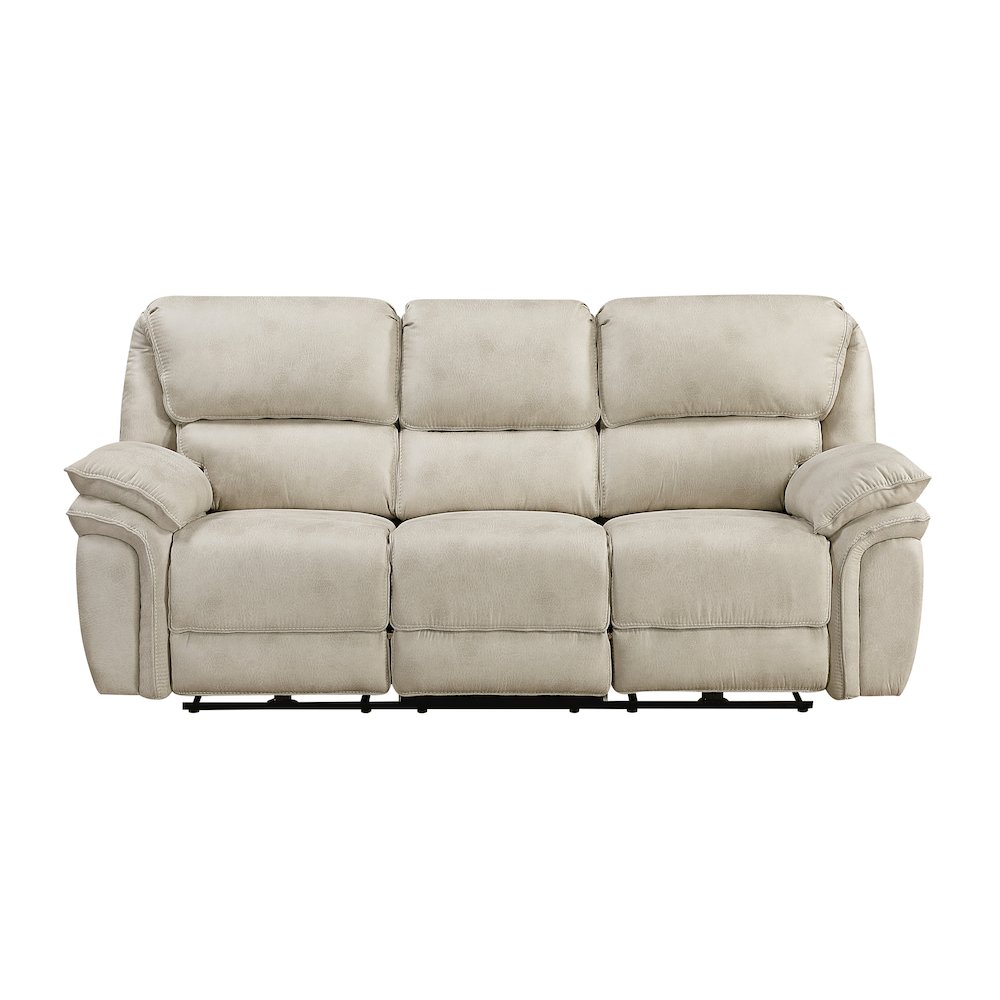 Proctor Microfiber Power Double Reclining Sofa in Sand. Picture 4
