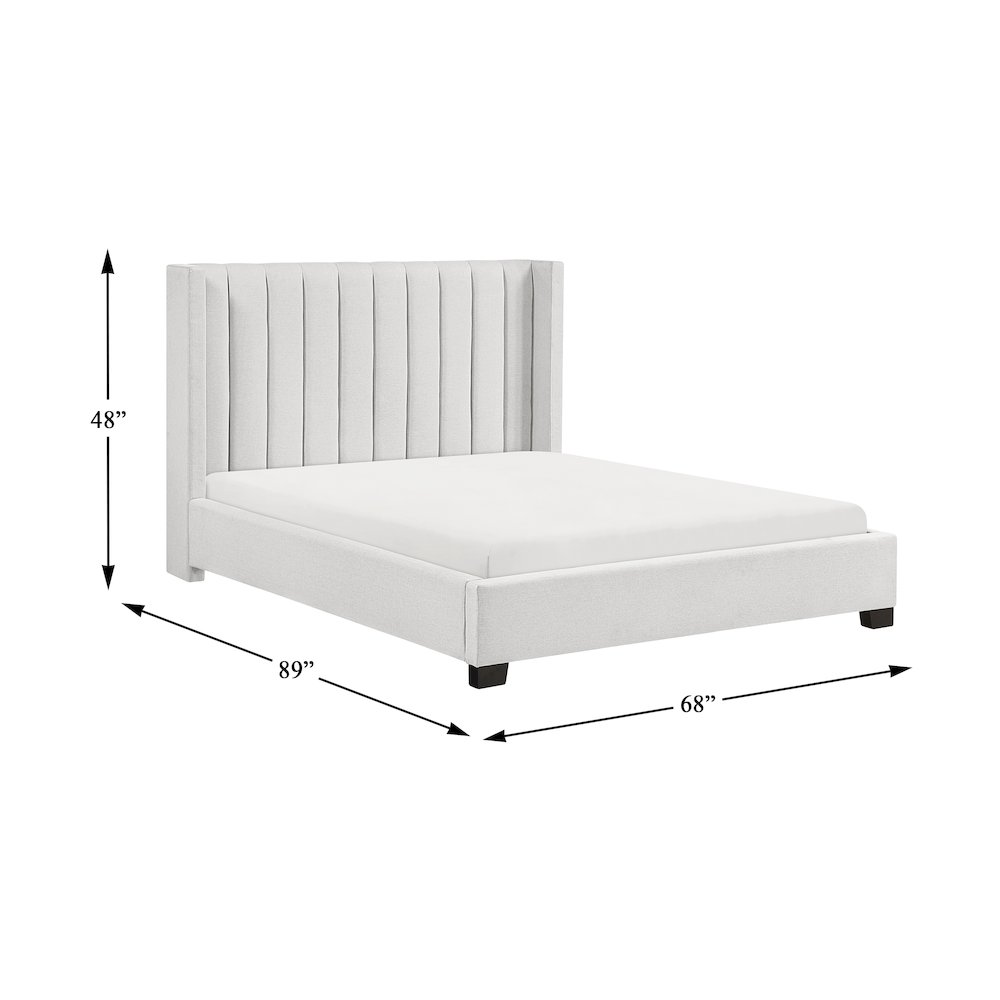 Emerson Textured Queen Bed in a Box in Beige. Picture 8