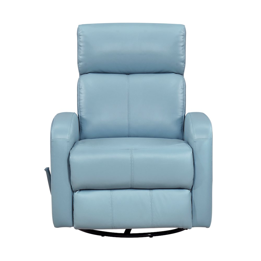 Sorrento Leather Swivel Glider Reclining Chair in Mocha. Picture 4