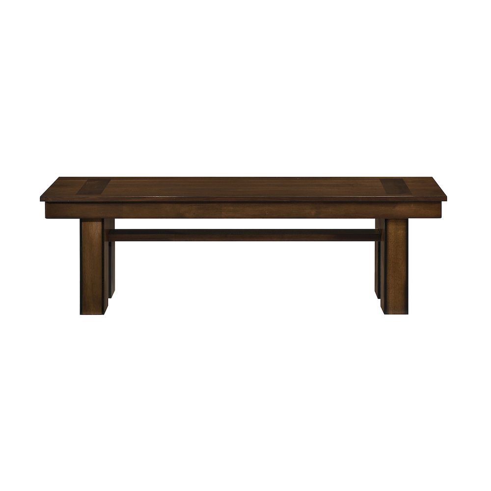 Sedley Poplar Bench in Walnut. Picture 3
