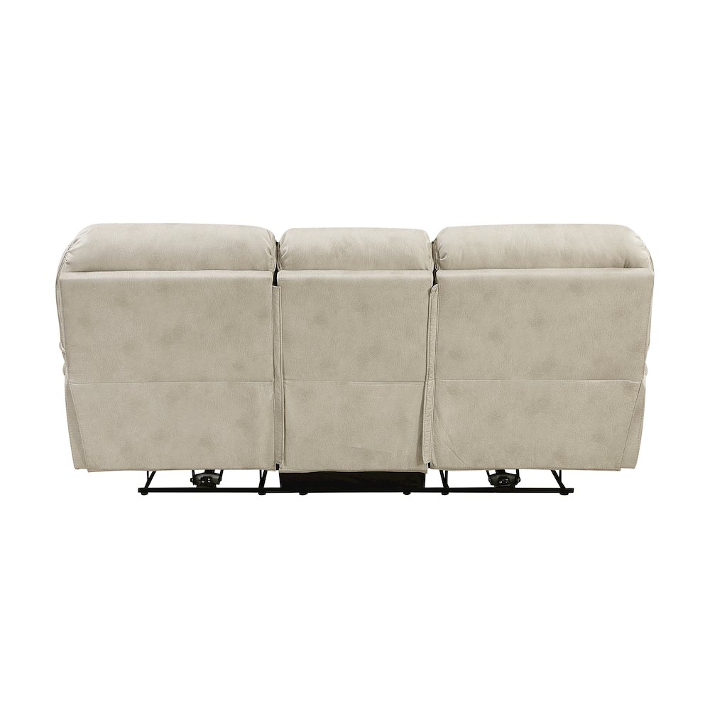 Proctor Microfiber 3pc Set: Sofa, Love, Chair (Power) in Sand. Picture 3
