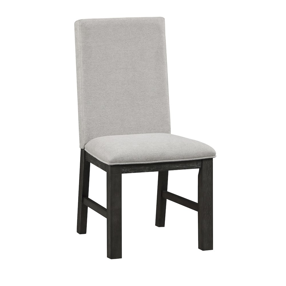 Orem Textured Dining Room Side Chair, set of 2 in Gray. Picture 1