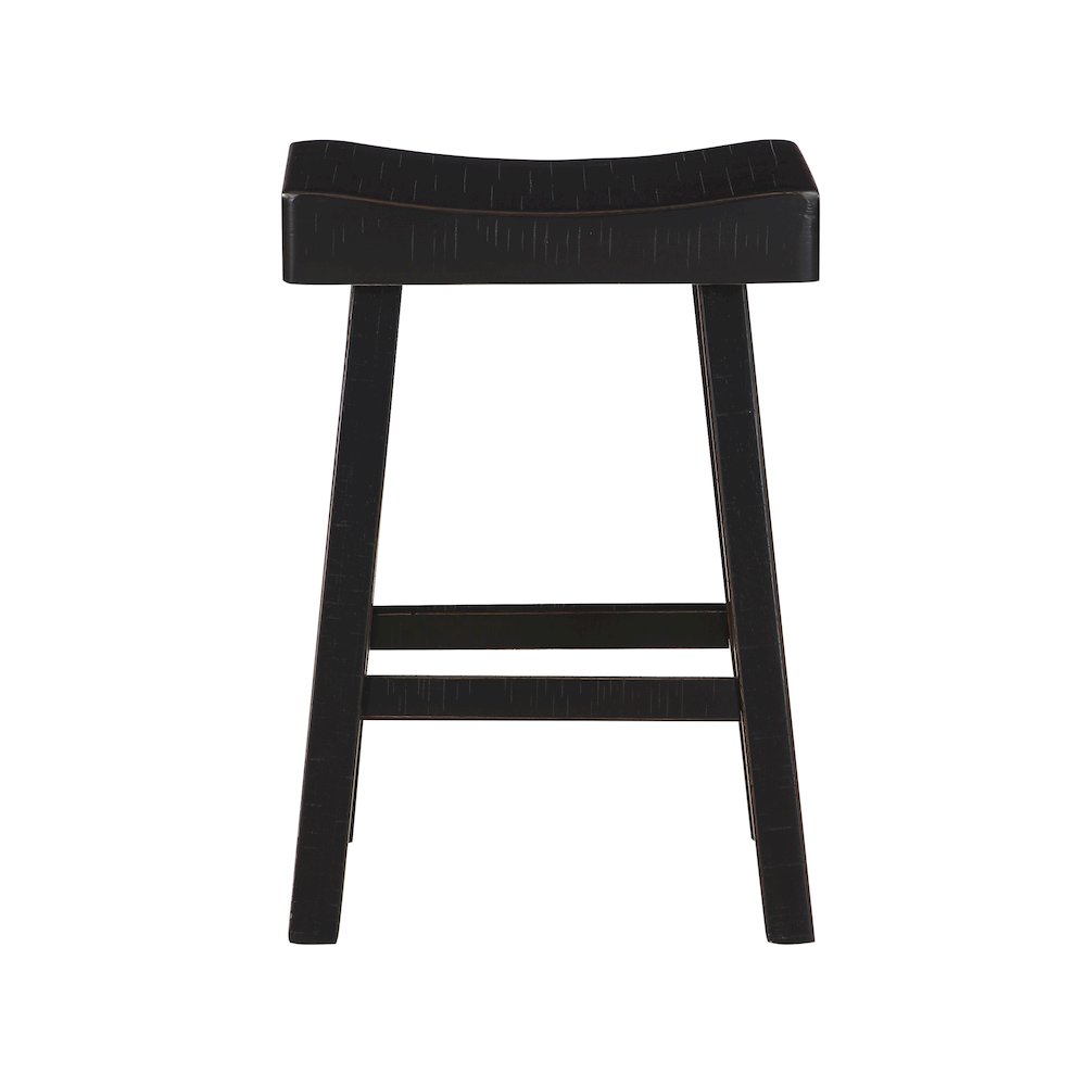 Caspian Solid Wood Counter Height Set (set of 4) in Black finish. Picture 5