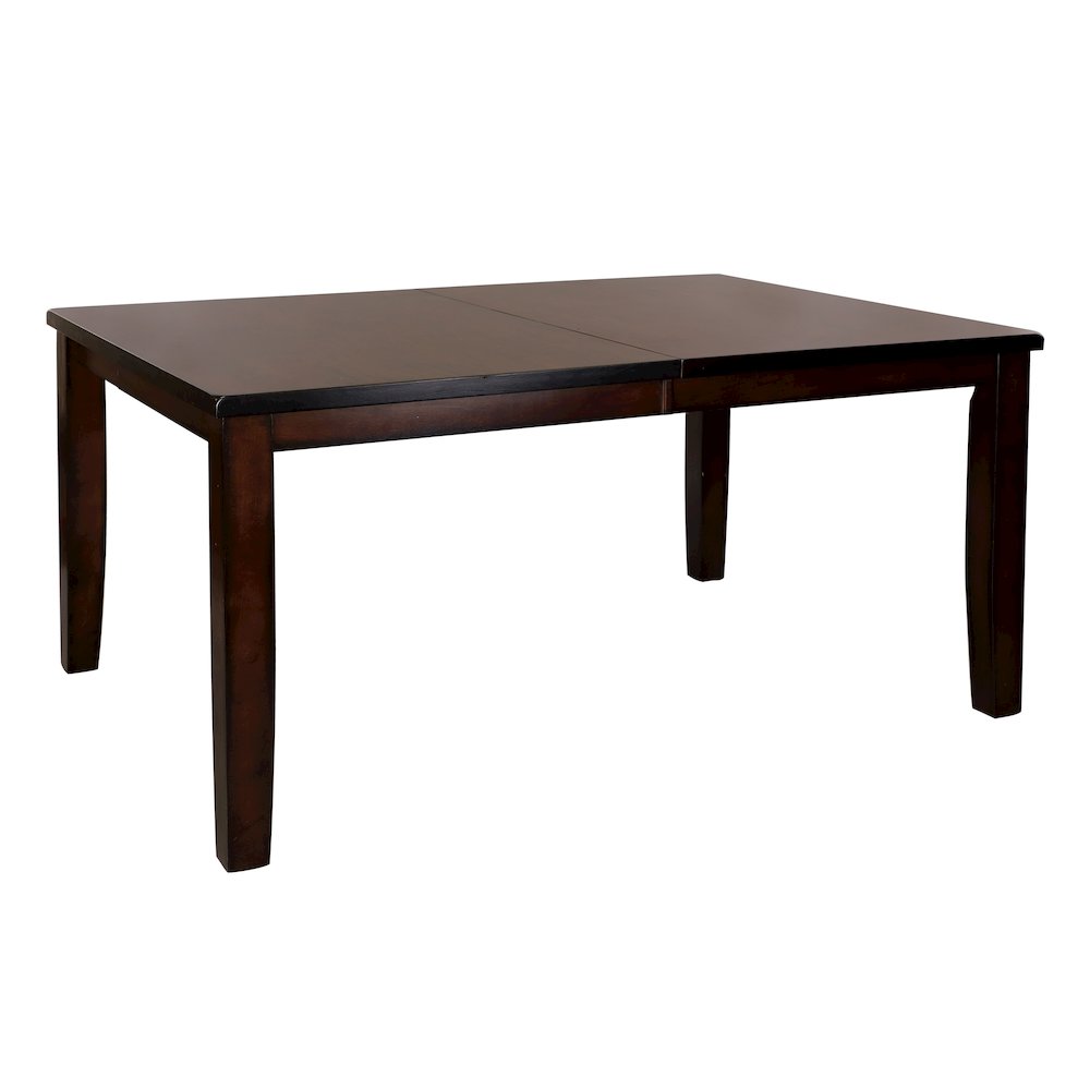 Mantello Wood Dining Room Table in Cherry Finish. Picture 1