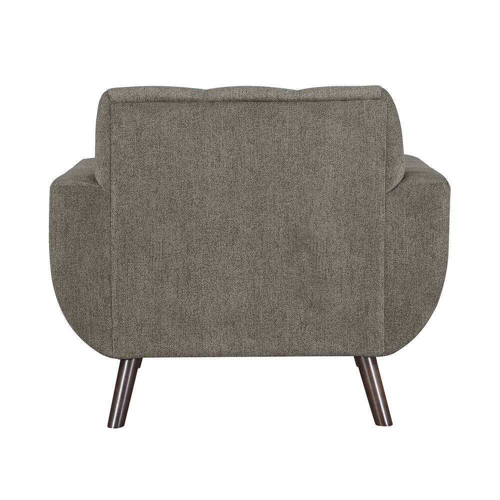 Janne Chenille Chair in Brown. Picture 3