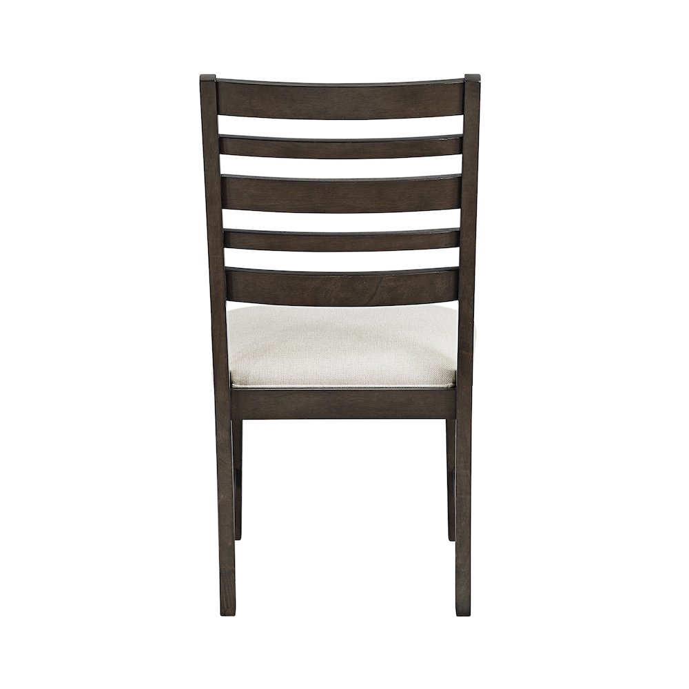 Victoria Asian Hardwood Dining Side Chair, Set of 2 in Dark Espresso. Picture 4